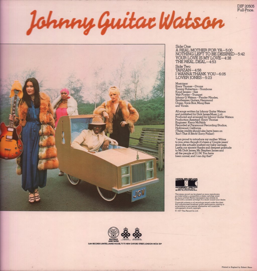 Johnny Guitar Watson - A Real Mother - Lp