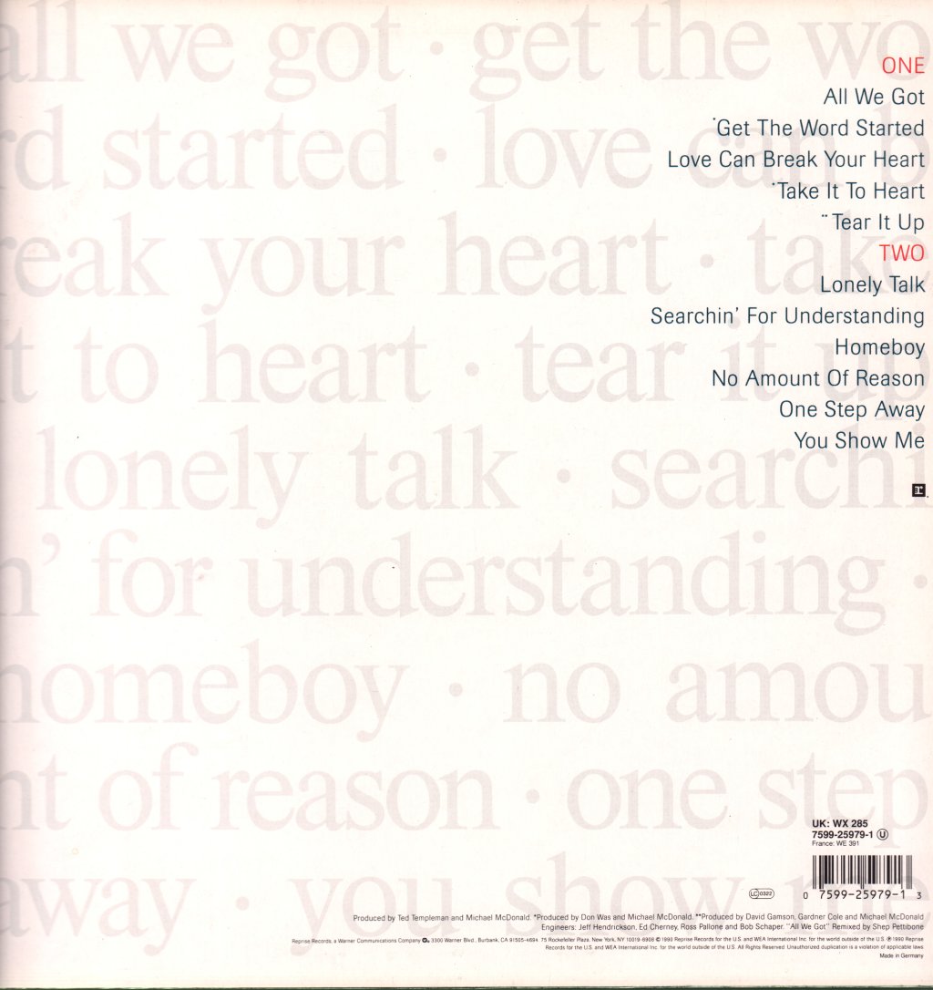 Michael McDonald - Take It To Heart - Lp
