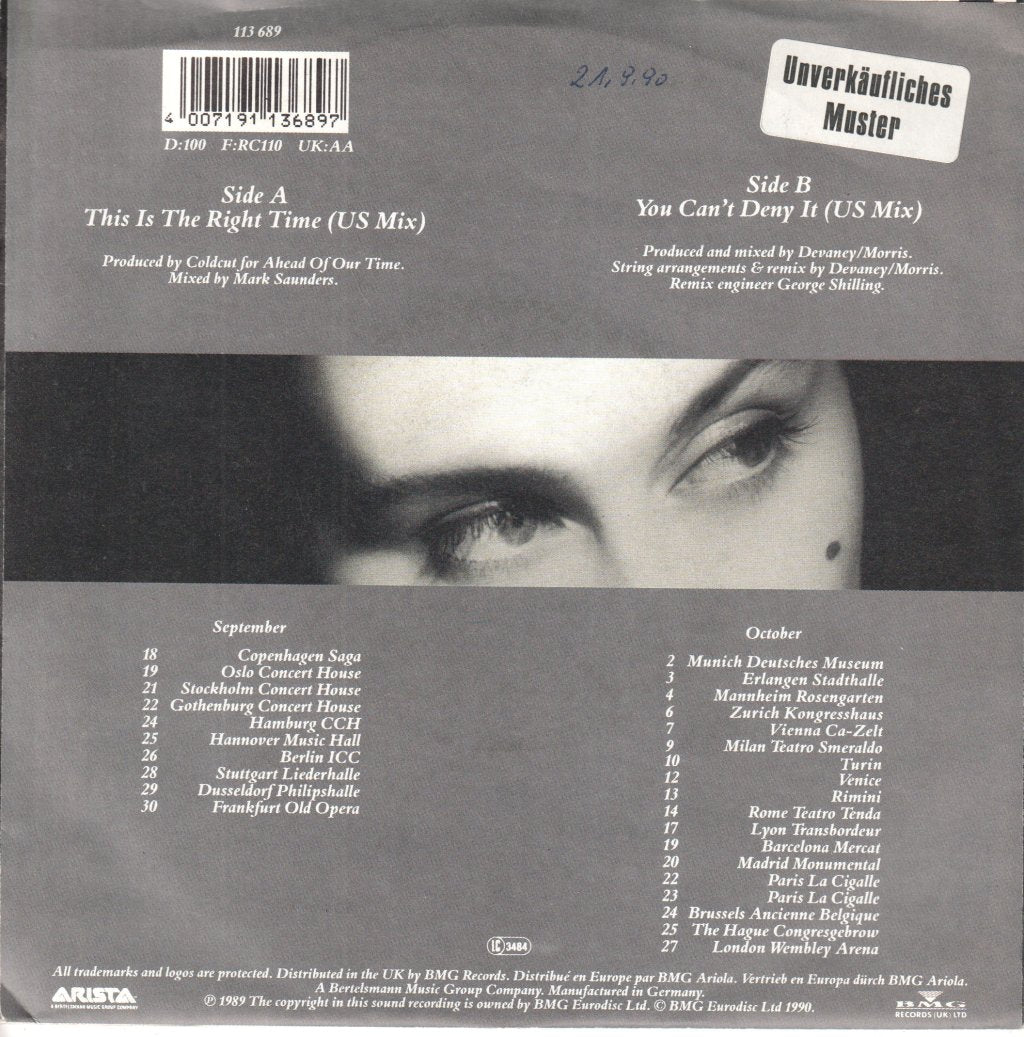 Lisa Stansfield - This Is The Right Time - 7 Inch
