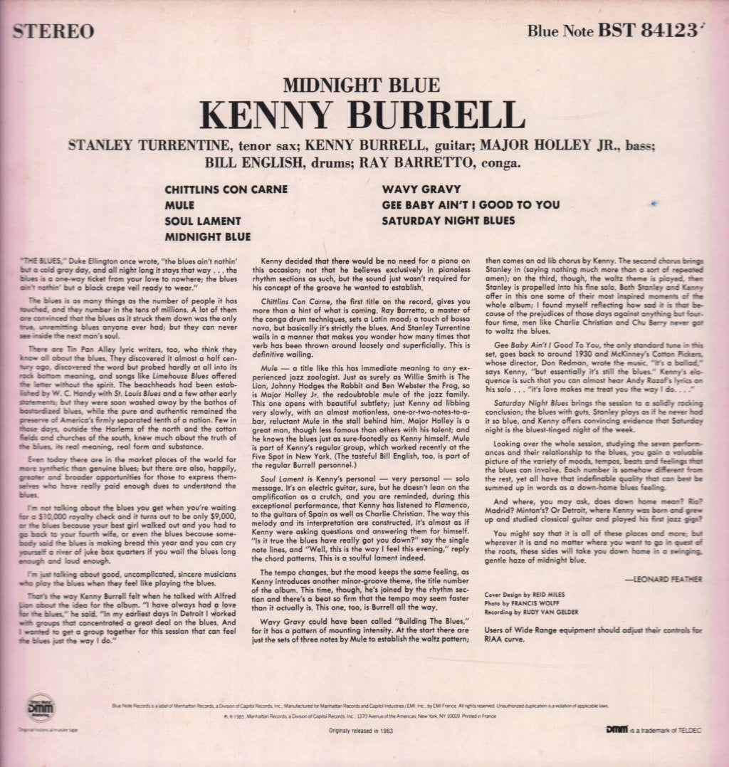 Kenny Burrell - Midnight Blue - Lp