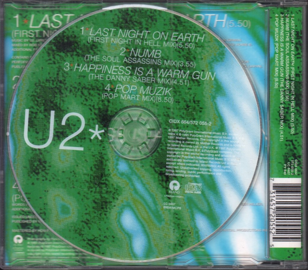 U2 - Last Night On Earth - Cd
