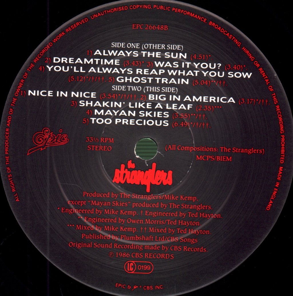 Stranglers - Dreamtime - Lp