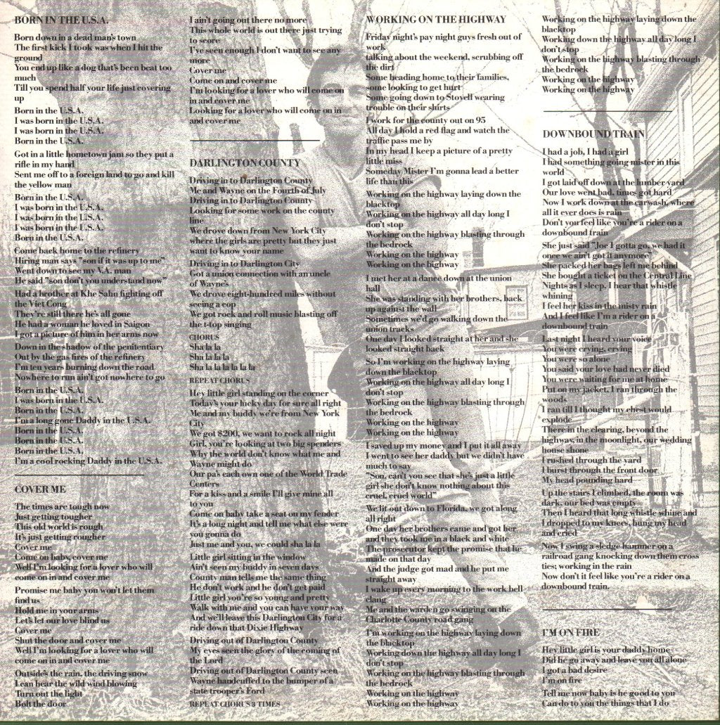 Bruce Springsteen - Born In The Usa - Lp