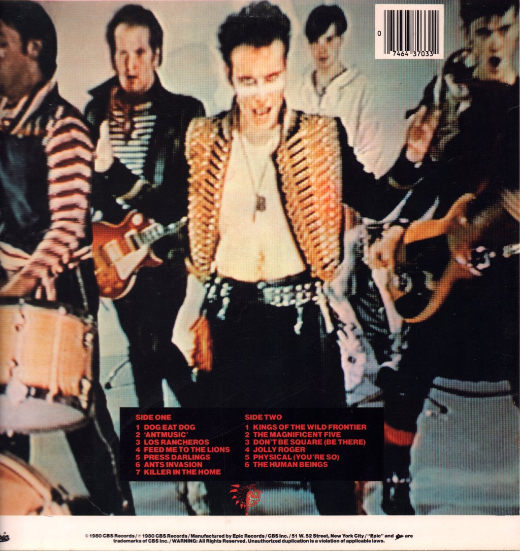 Adam And The Ants - Kings Of The Wild Frontier - Lp