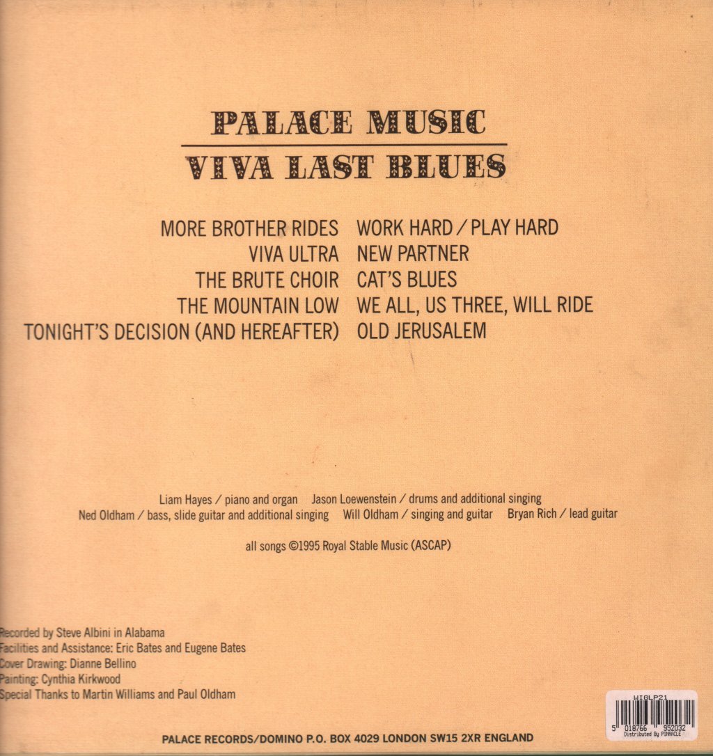 Palace Music - Viva Last Blues - Lp