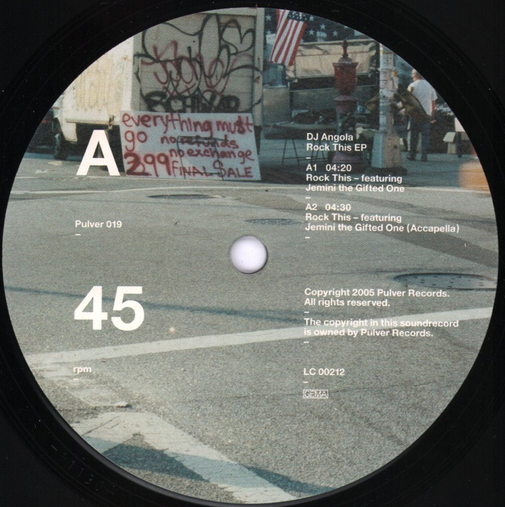 DJ Angola - Rock This EP - 12 Inch
