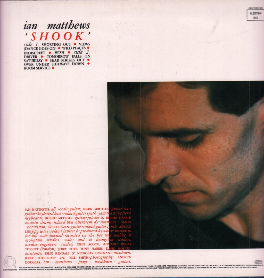 Ian Matthews - Shook - Lp