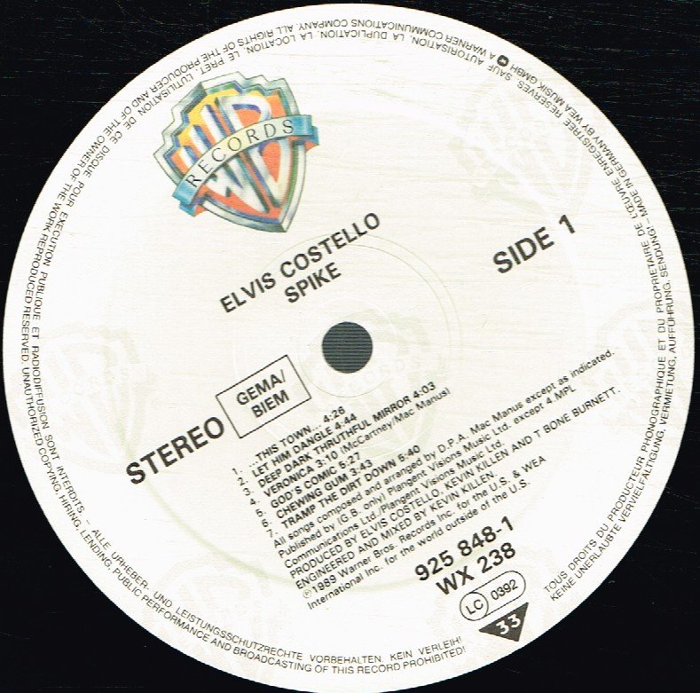 Elvis Costello - Spike - Lp