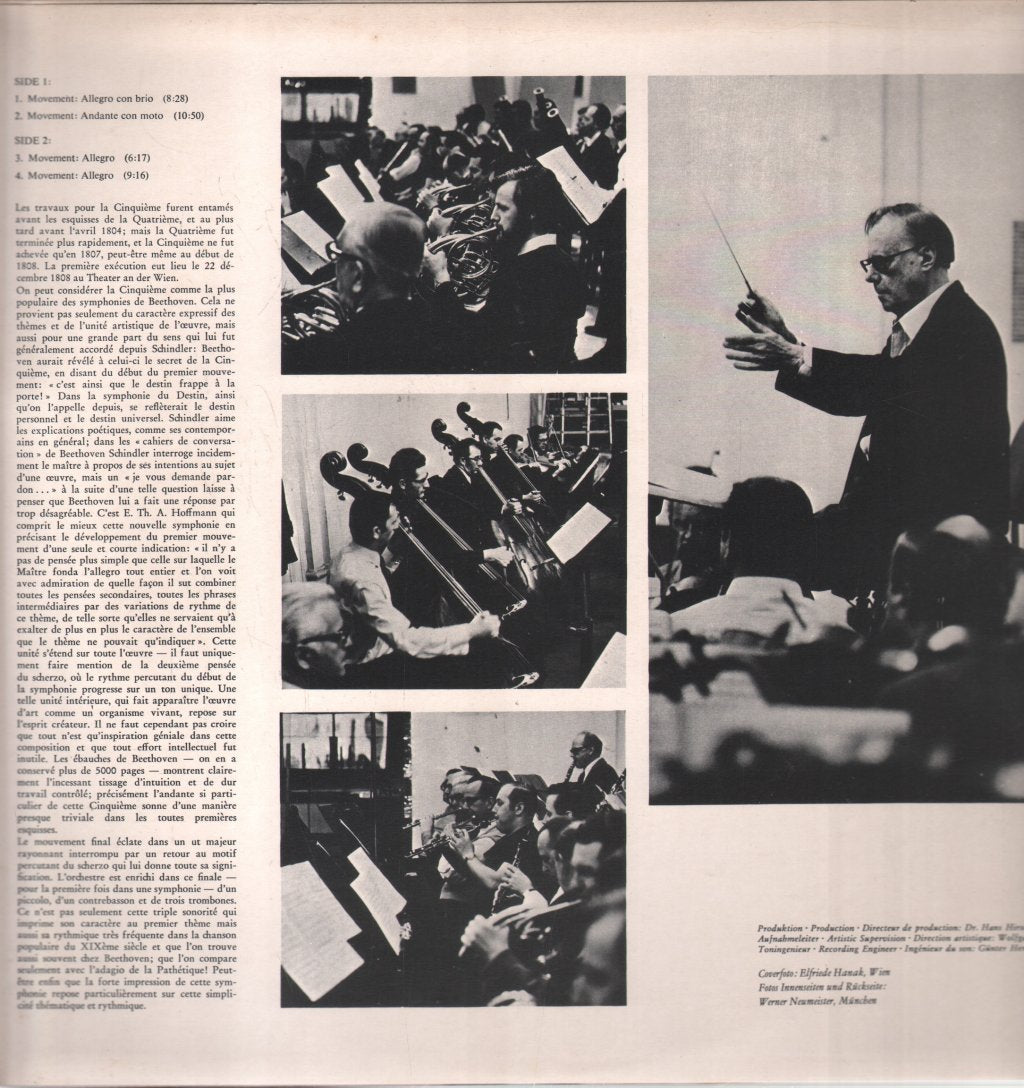 Karl Bohm / Vienna Philharmonic Orchestra - Ludwig Van Beethoven - Symphony No 5 in C minor, Op.67 - Lp