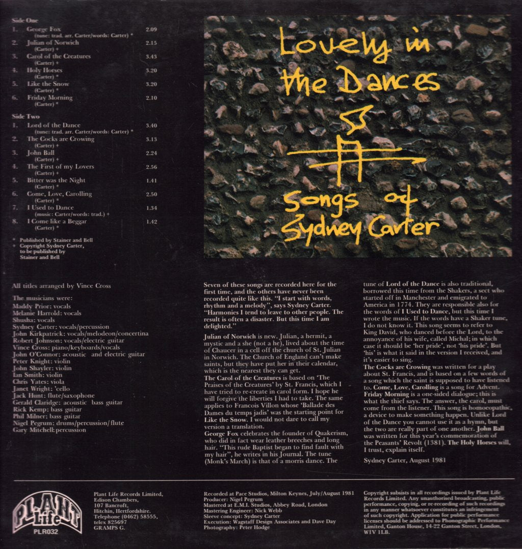 Lovely In The Dances - Songs Of Sydney Carter - Lp