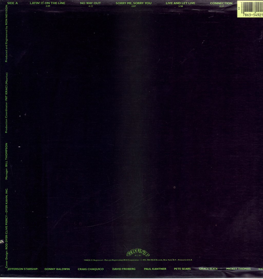 Jefferson Starship - Nuclear Furniture - Lp