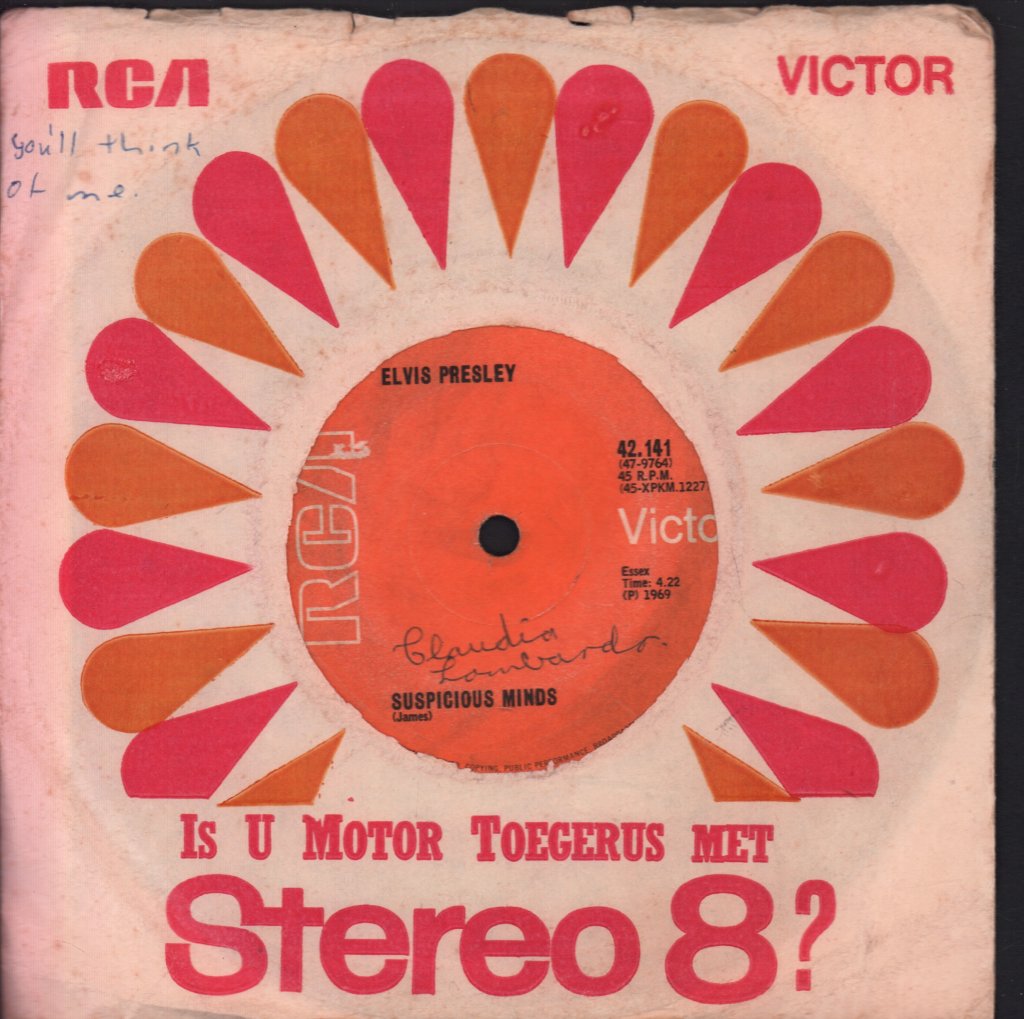 Elvis Presley - Suspicious Minds - 7 Inch
