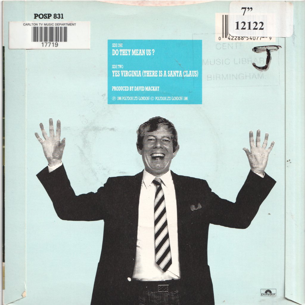 Derek Jameson - Do They Mean Us - 7 Inch