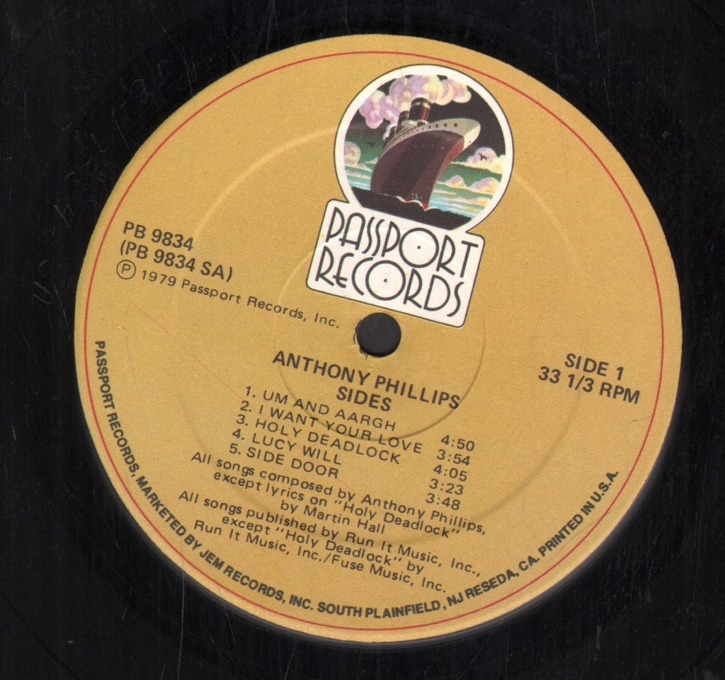 Anthony Phillips - Sides - Lp