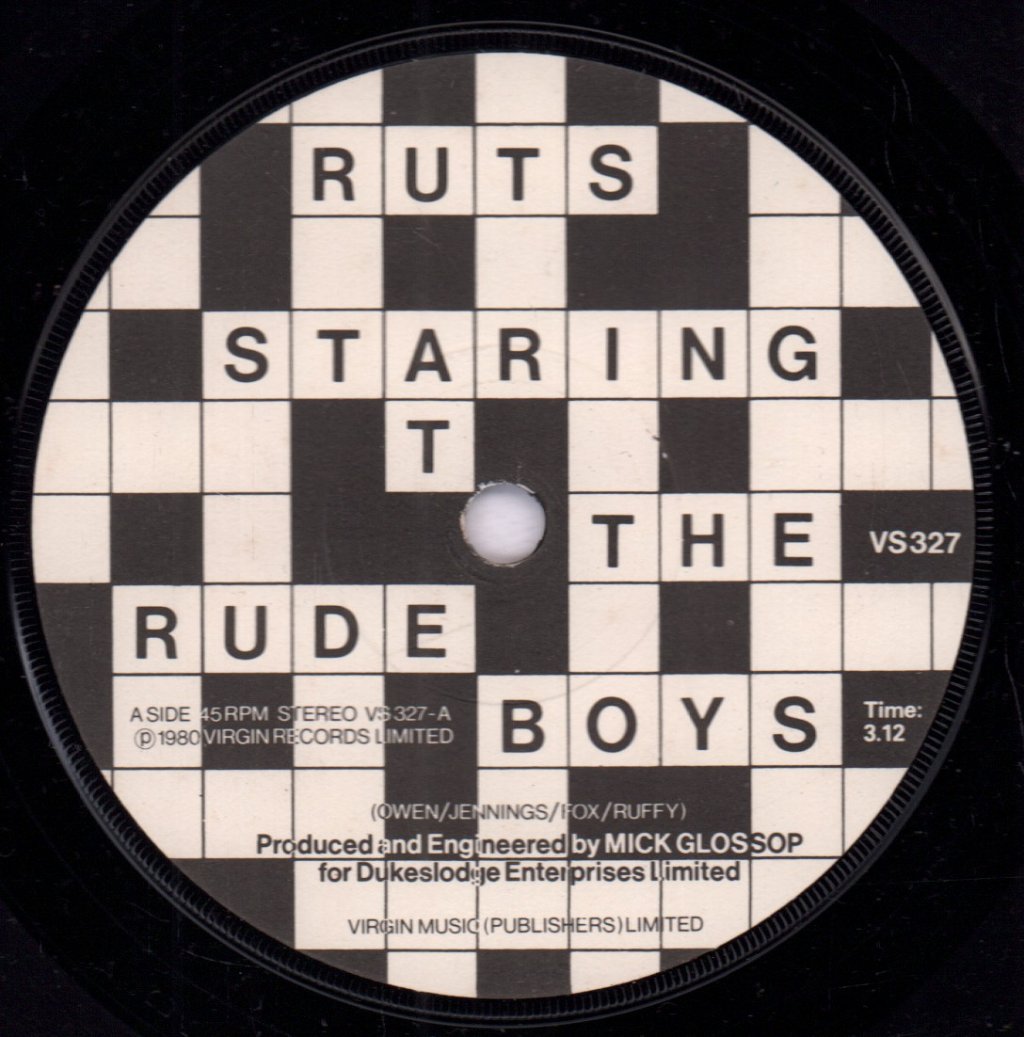 Ruts - Staring At The Rude Boys - 7 Inch