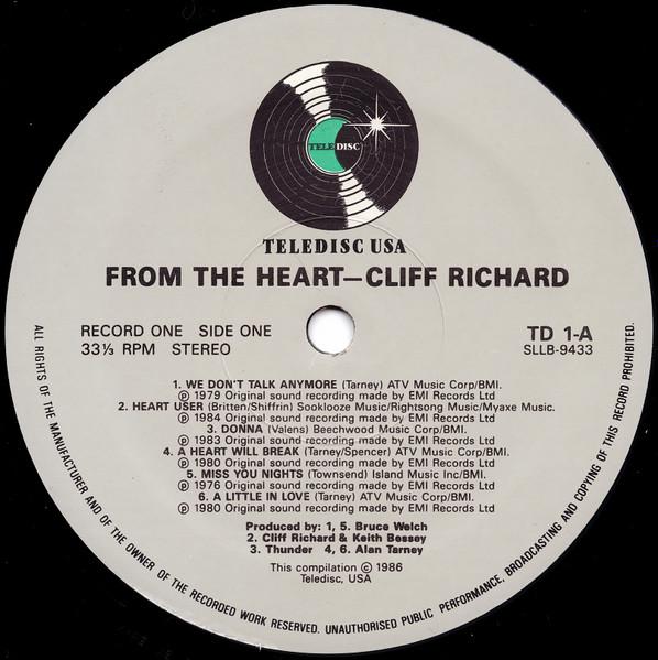 Cliff Richard - From The Heart - Double Lp