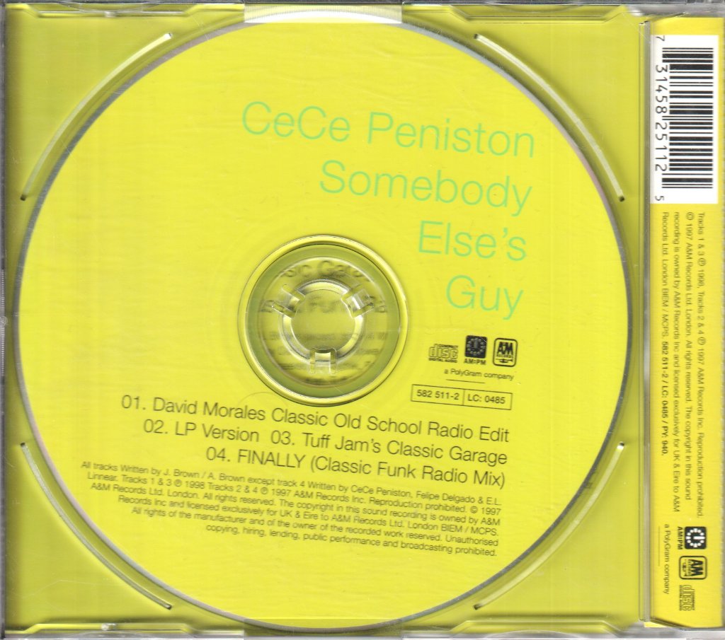 Ce Ce Peniston - Somebody Else's Guy - Cd