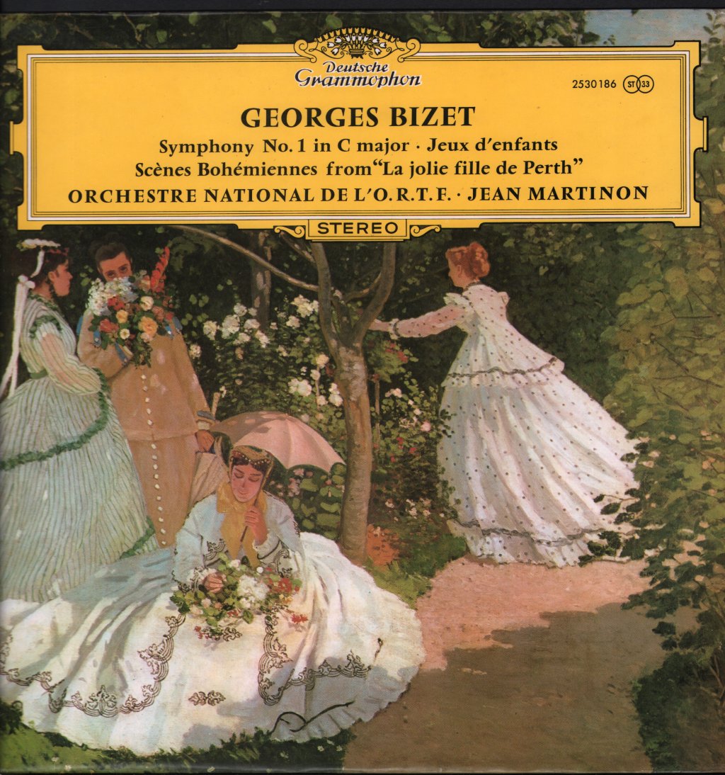 Jean Martinon / Orchestre National De L'O.R.T.F. - Georges Bizet - Symphony No. 1 In C Major / Jeux D'Enfants - Lp