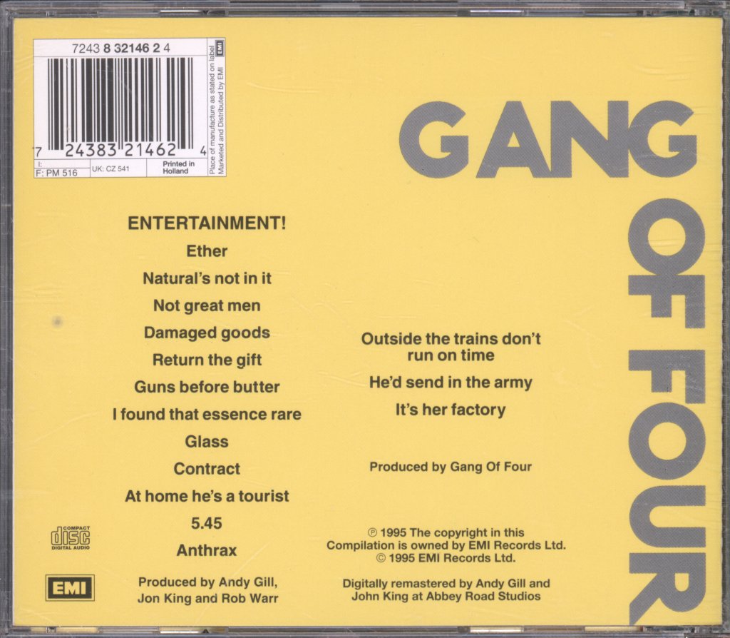 Gang Of Four - Entertainment! - Cd