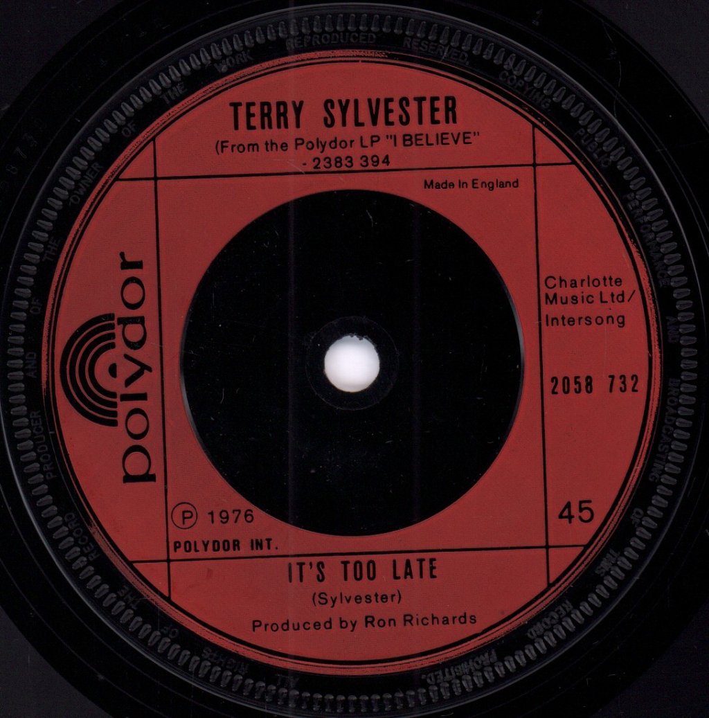 Terry Sylvester - I Believe - 7 Inch