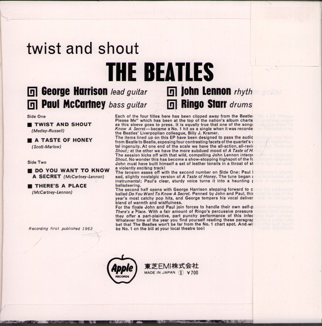 Beatles - Twist And Shout - 7 Inch