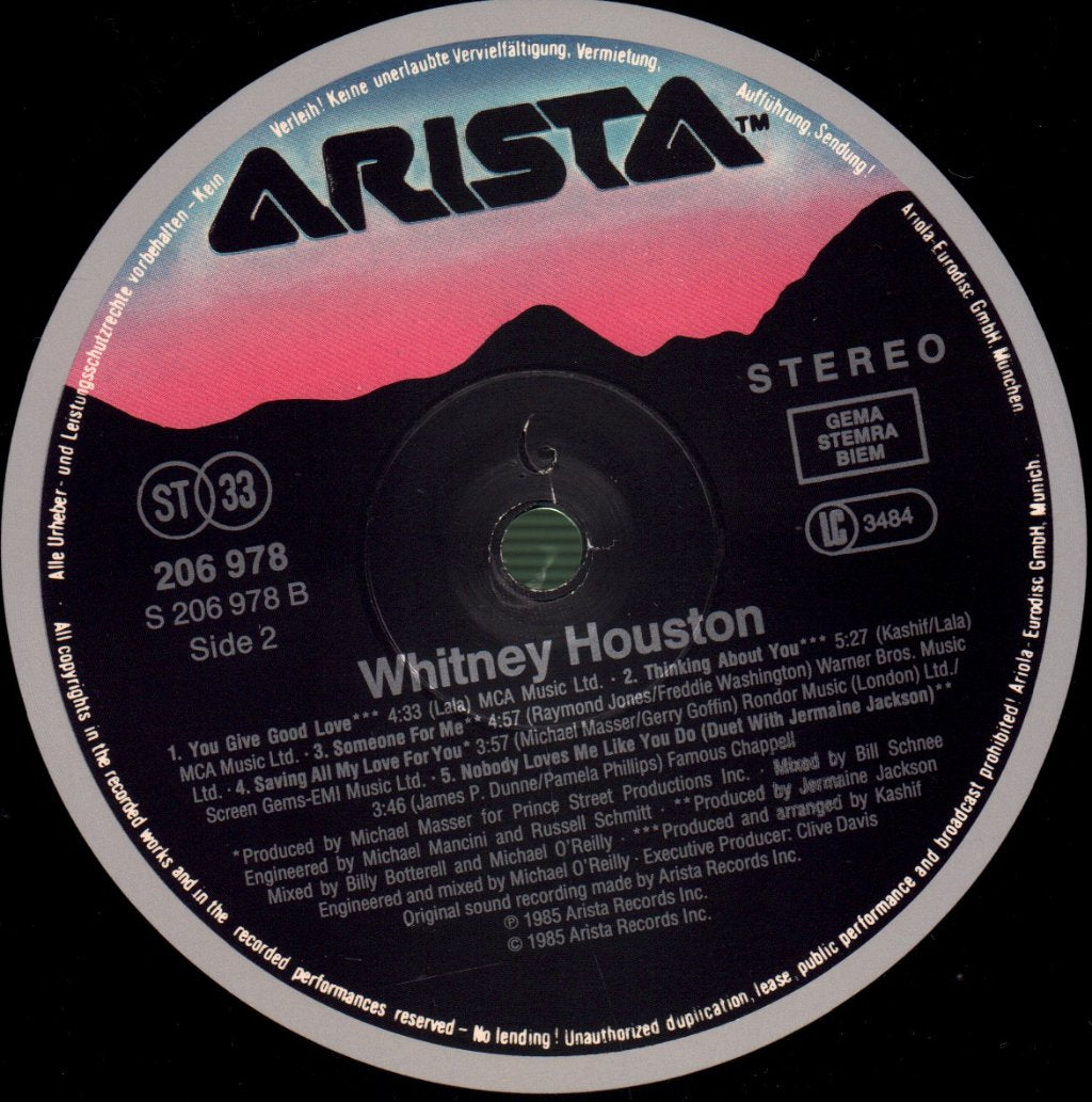 Whitney Houston - Whitney Houston - Lp