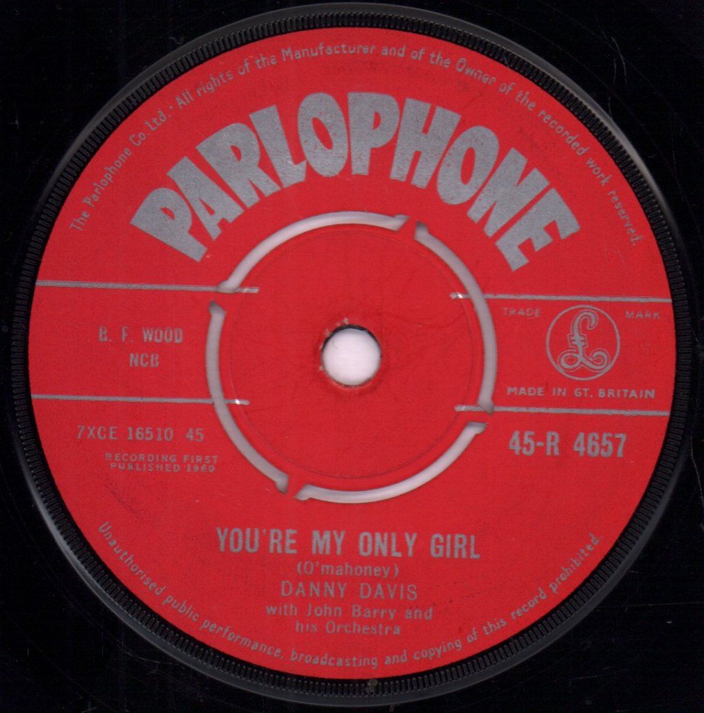 Danny Davis - You're My Only Girl/Love Me - 7 Inch