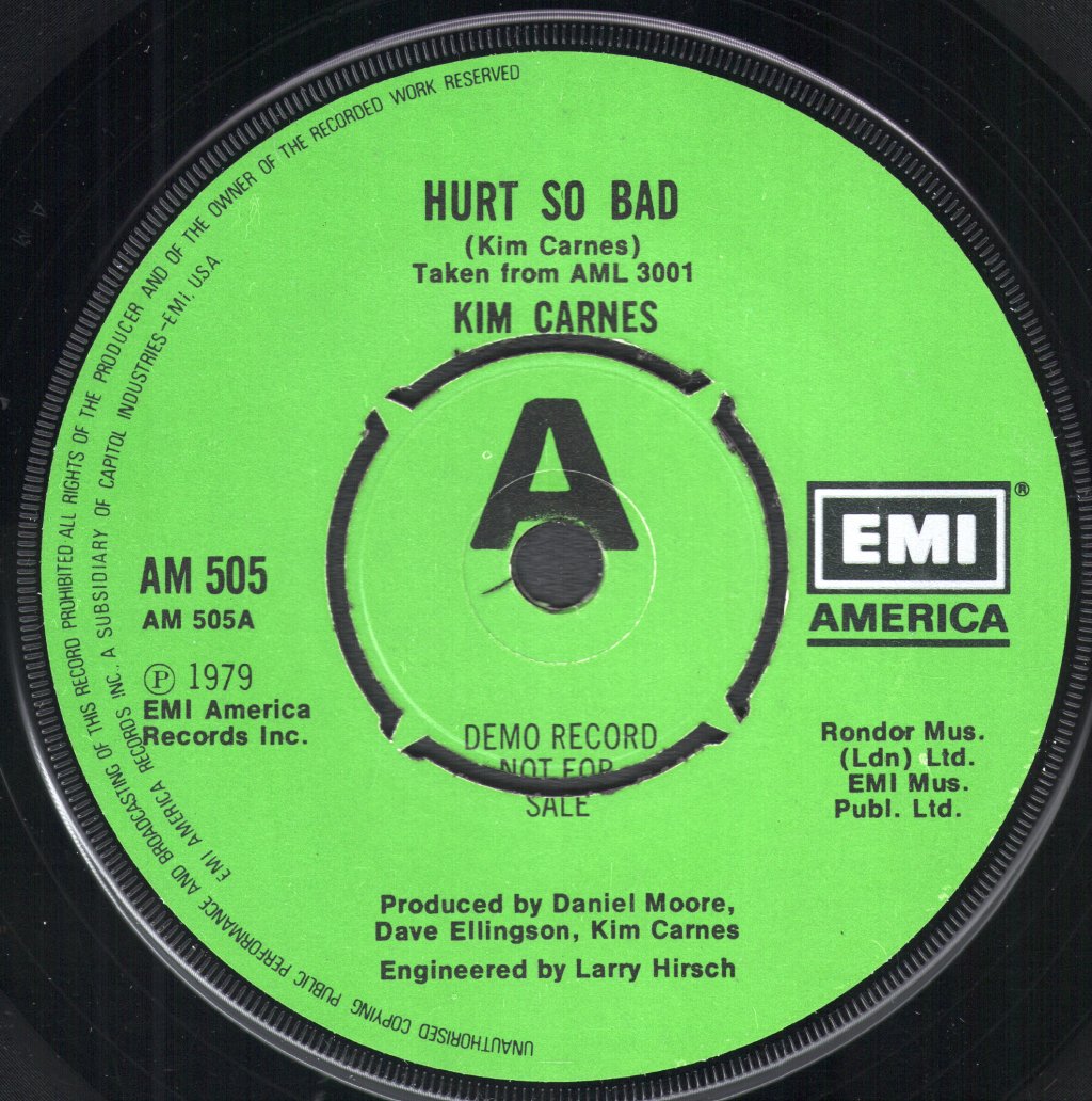 Kim Carnes - Hurt So Bad - 7 Inch