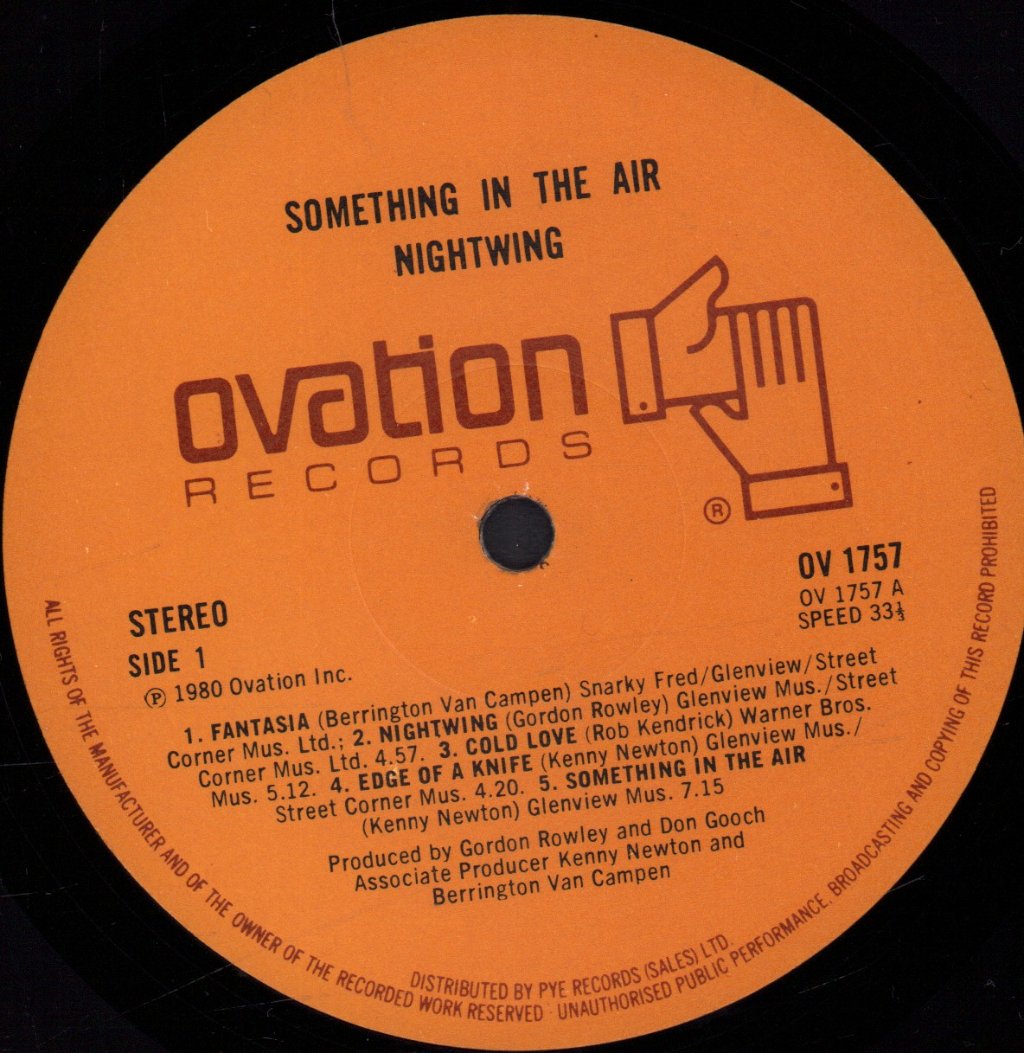 Nightwing - Something In The Air - Lp