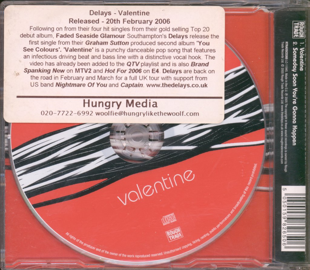 Delays - Valentine - Cd