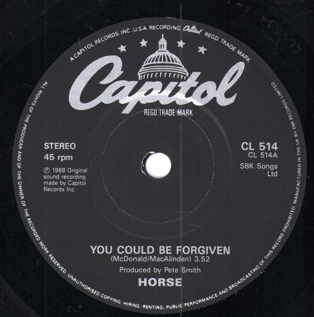 Horse (90'S Group) - You Could Be Forgiven - 7 Inch