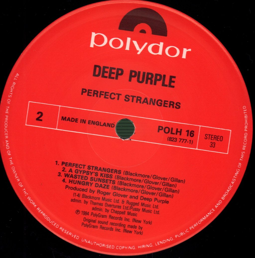 Deep Purple - Perfect Strangers - Lp