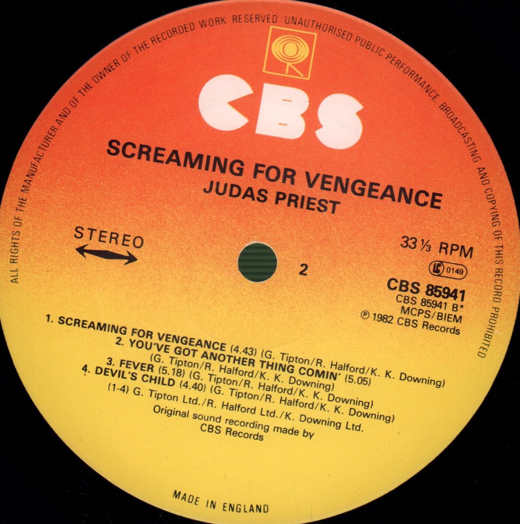 Judas Priest - Screaming For Vengeance - Lp