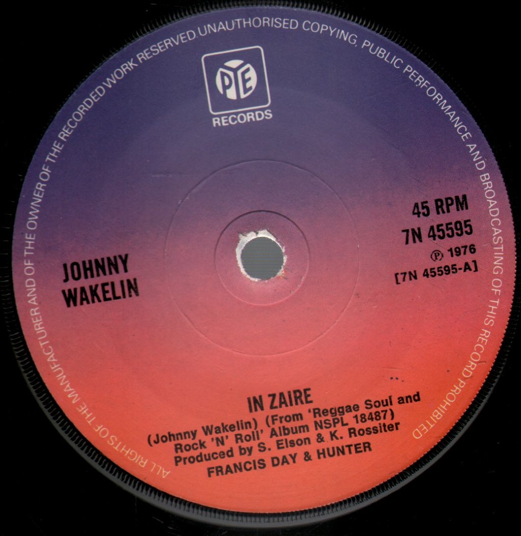 Johnny Wakelin - In Zaire - 7 Inch