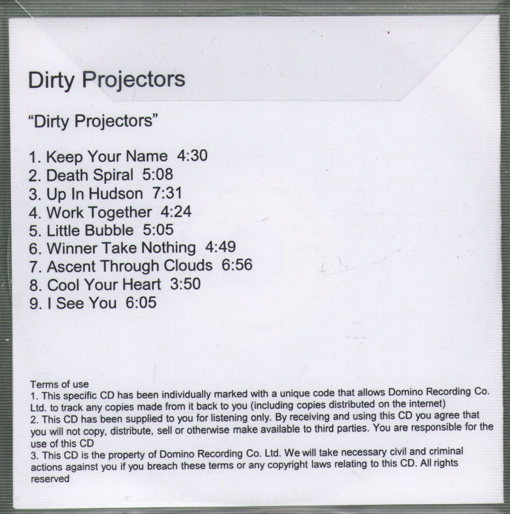 Dirty Projectors - Dirty Projectors - Cdr