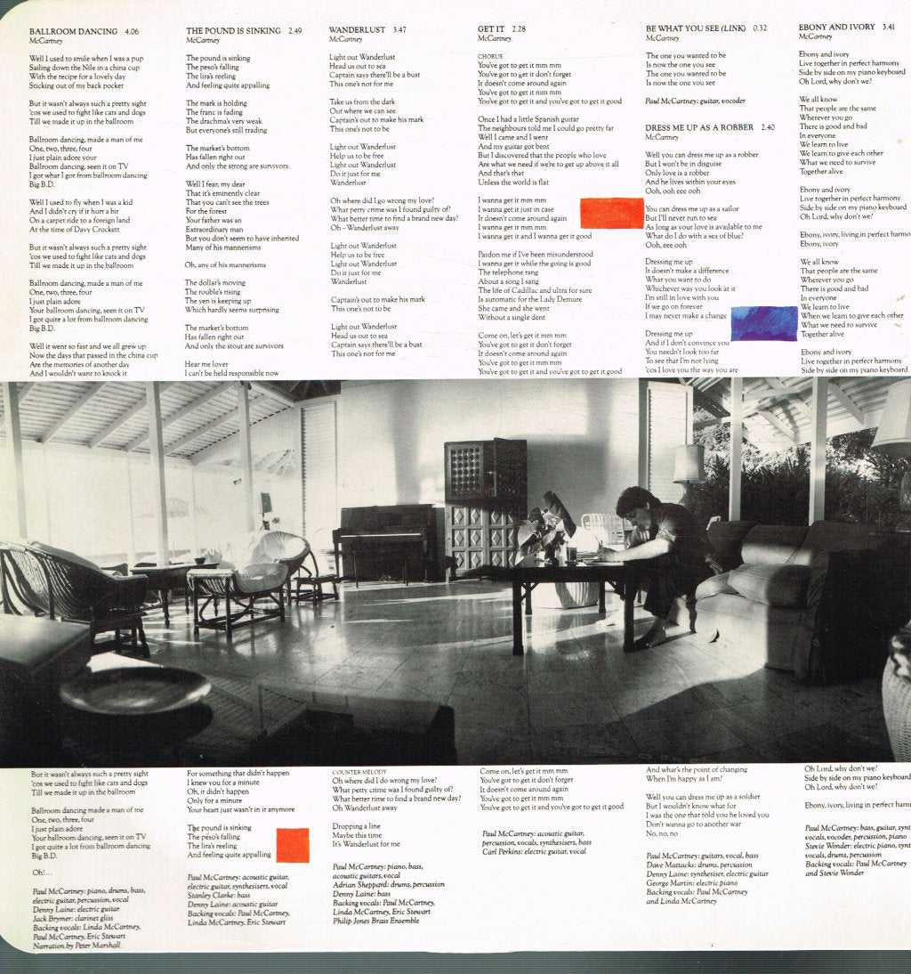 Paul McCartney - Tug Of War - Lp