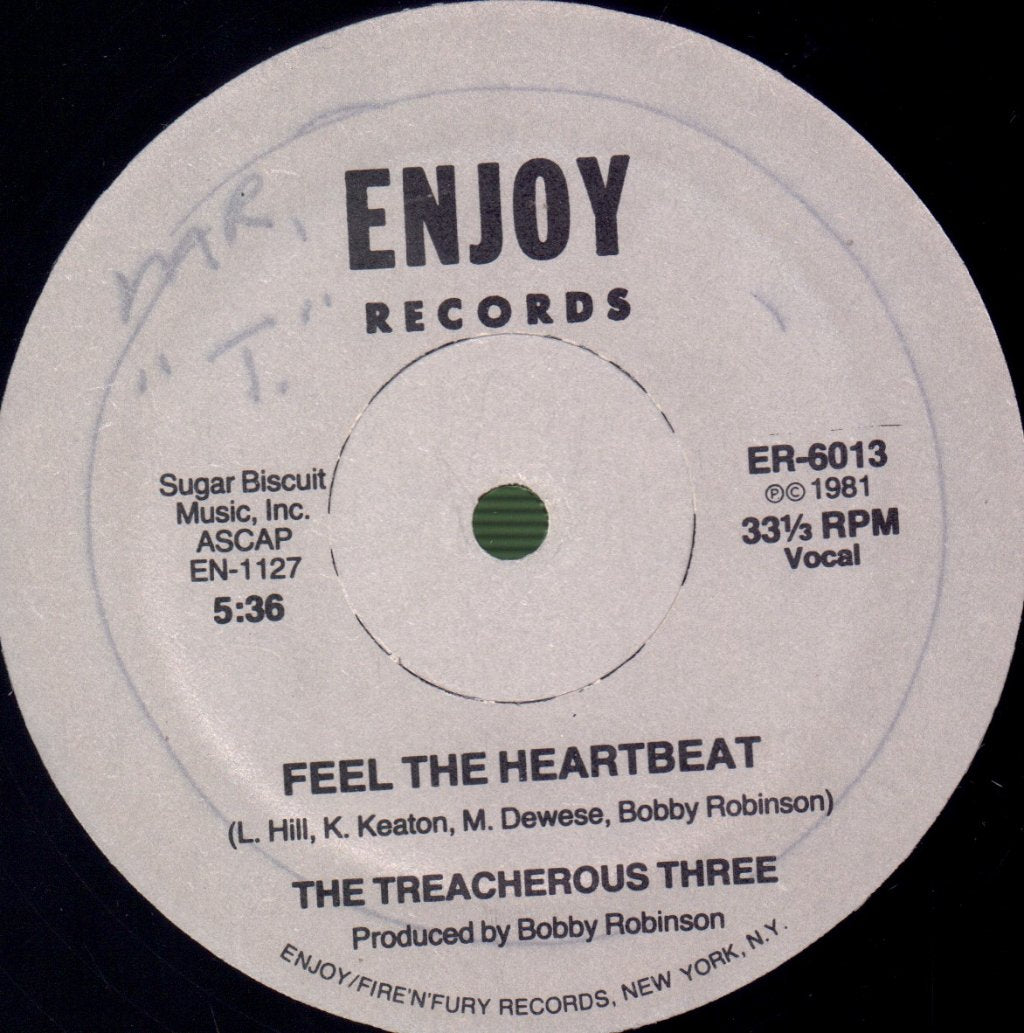 Treacherous Three - Feel The Heartbeat - 12 Inch