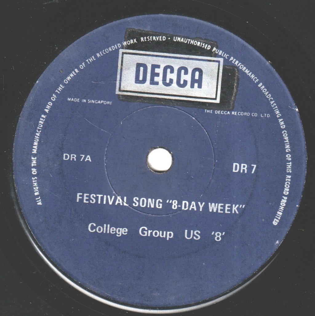 daniel belle accompanied by us 8 - With Love From Seychelles College - 7 Inch