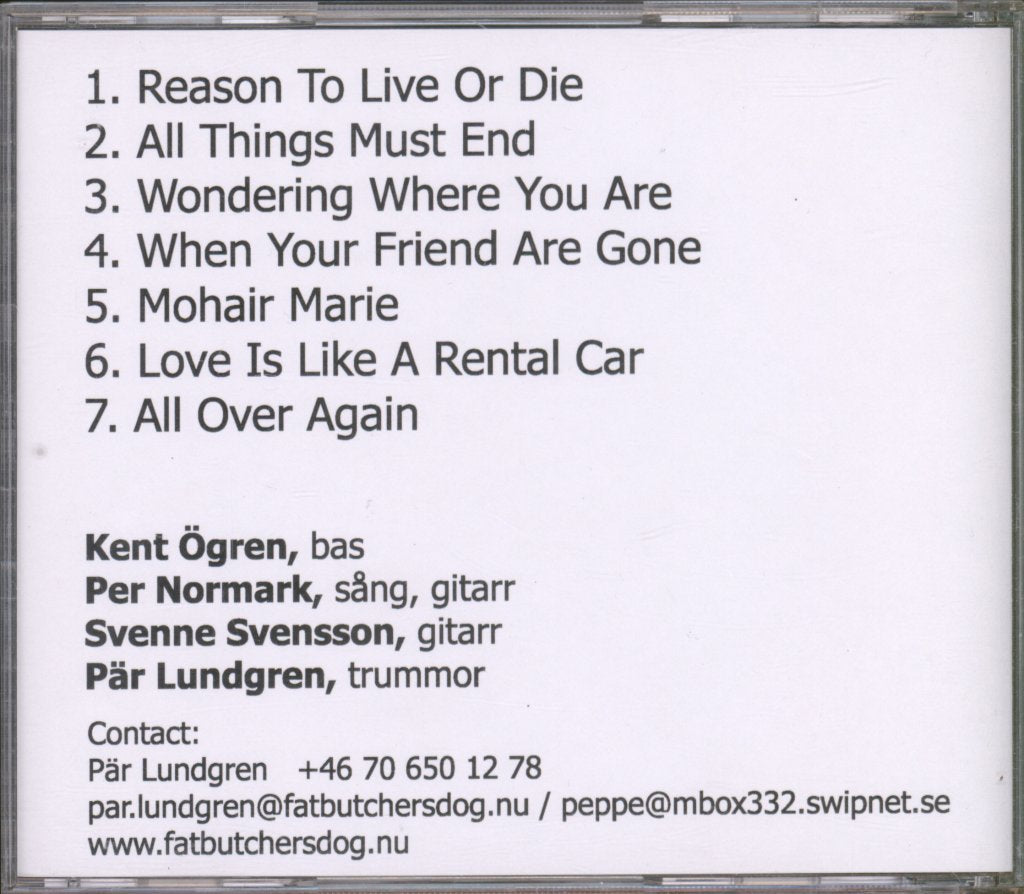 Fat Butcher's Dog - Fat Butcher's Dog - Cdr