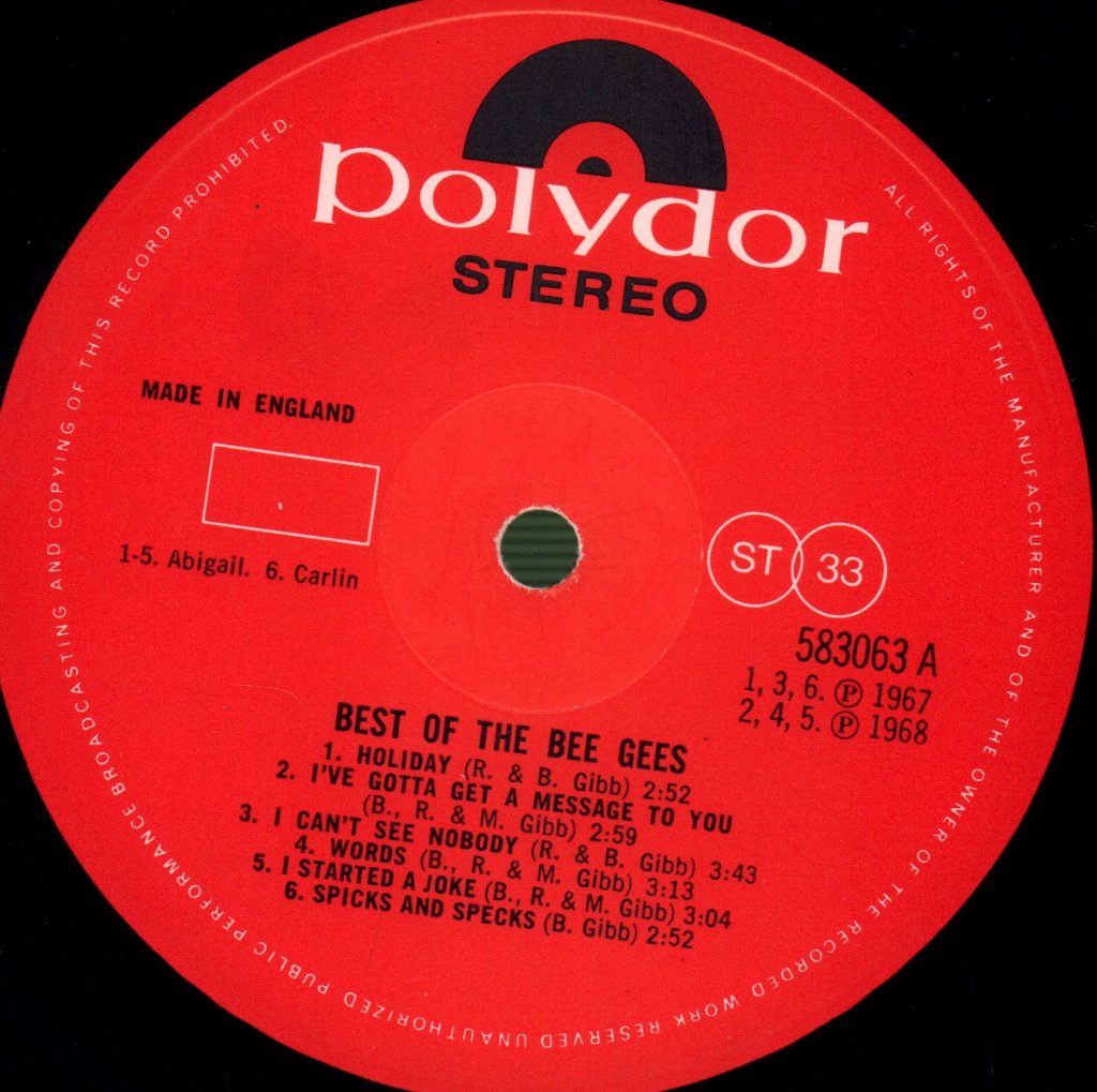 Bee Gees - Best Of - Lp
