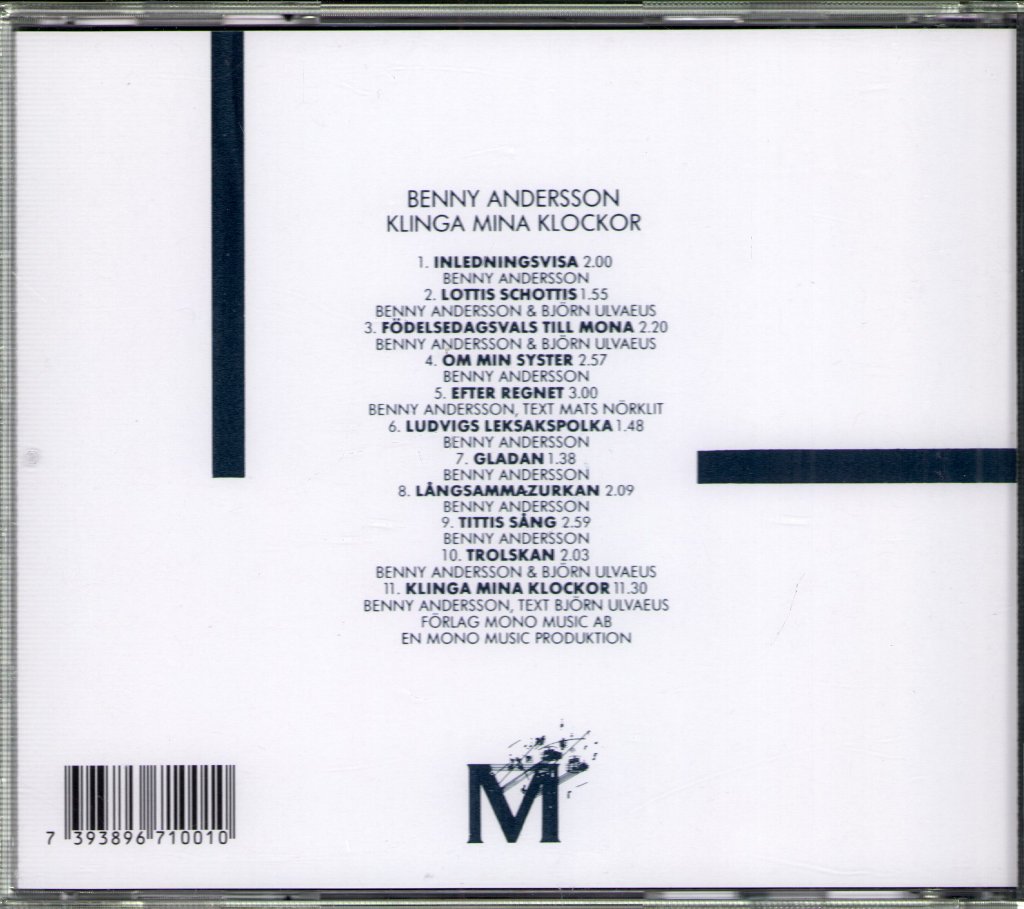 Benny Andersson - Klinga Mina Klockor - Cd