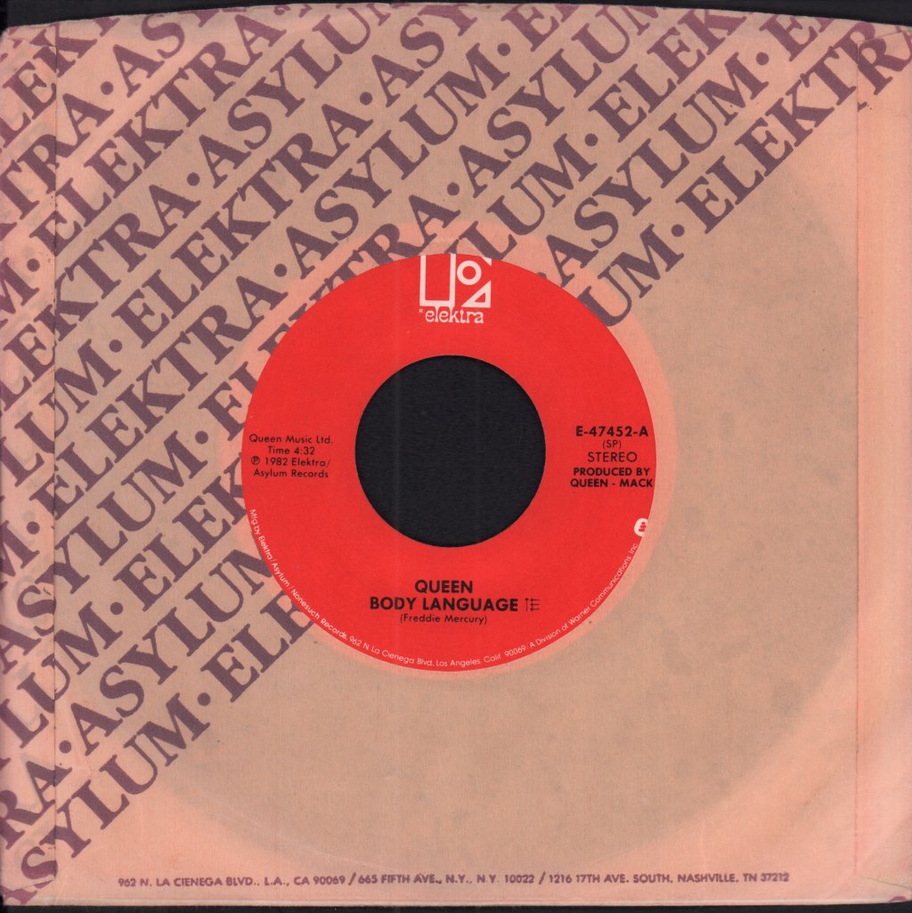 Queen - Body Language - 7 Inch