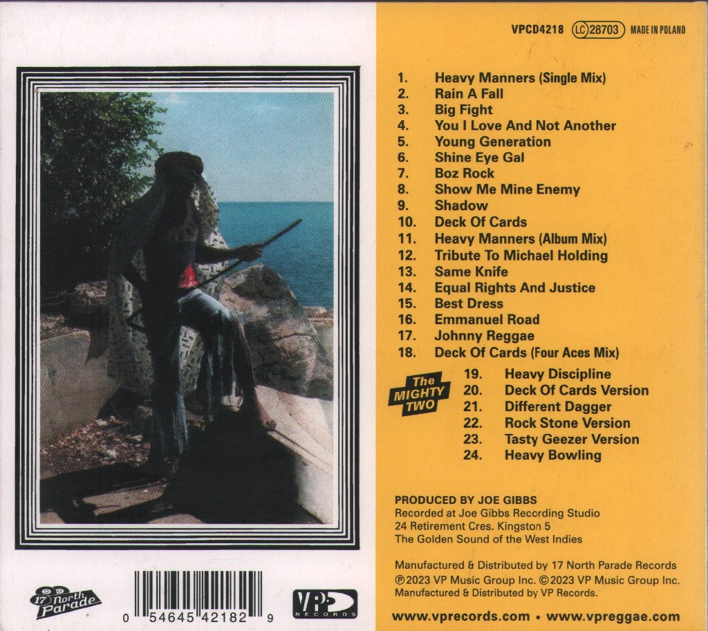 Prince Far I - Under Heavy Manners - Cd