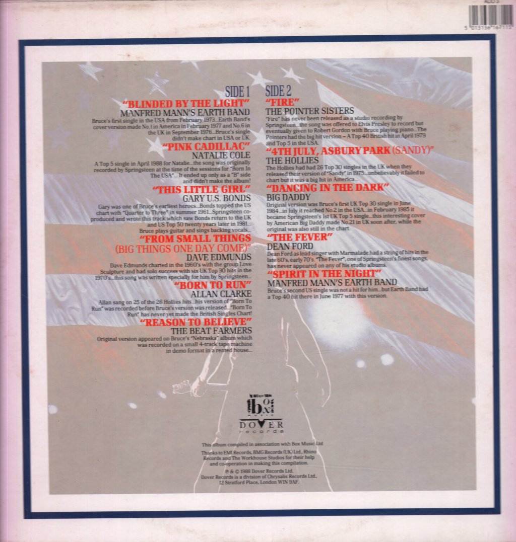 Various Artists - Songs From The Boss (bruce springsteen) - Lp