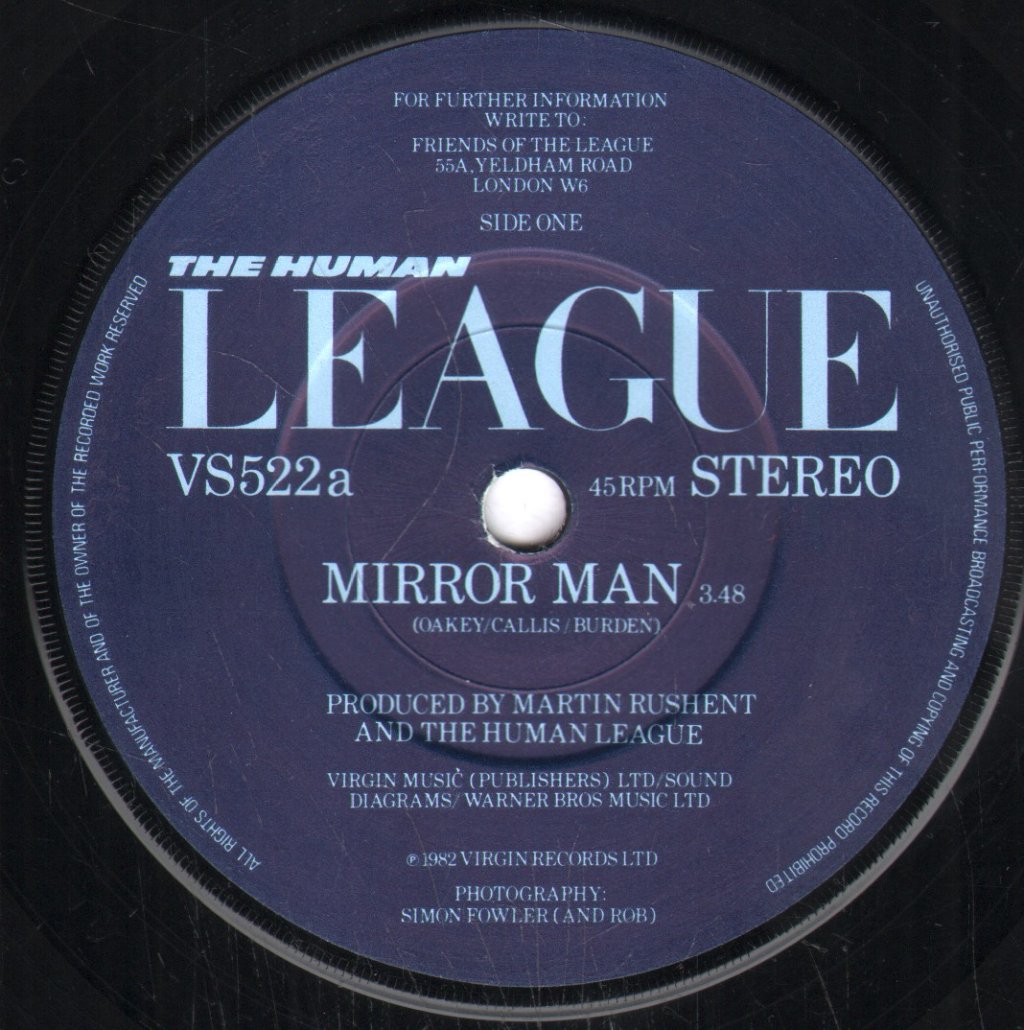 Human League - Mirror Man - 7 Inch