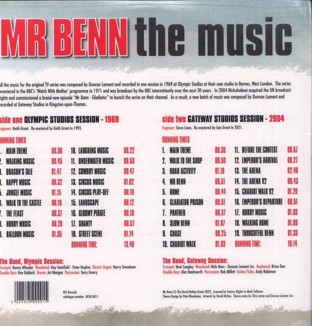 Duncan Lamont - Mr Benn The Music - Lp