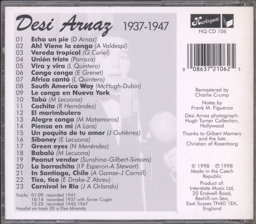 Desi Arnaz - Desi Arnaz 1937-1947 - Cd