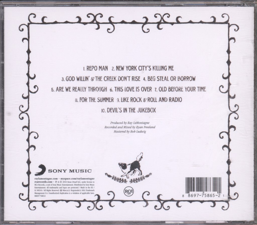 Ray LaMontagne And The Pariah Dogs - God Willin' & The Creek Don't Rise - Cd