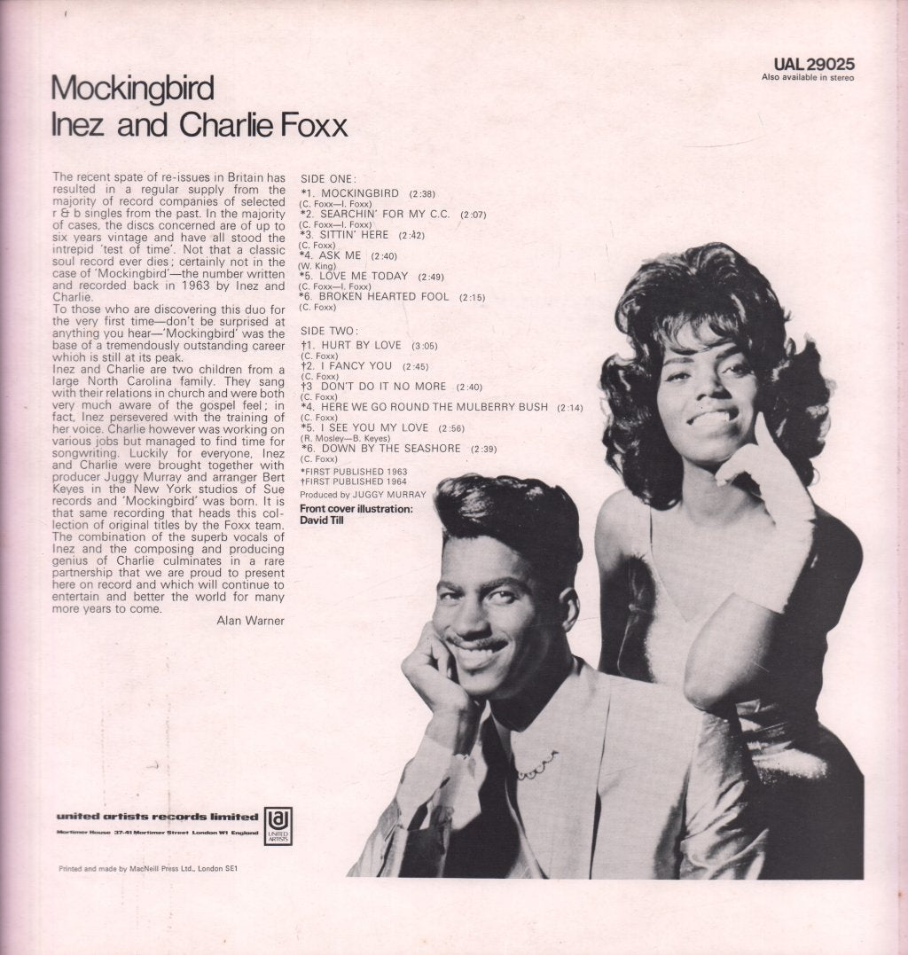 Inez And Charlie Foxx - Mockingbird - Lp
