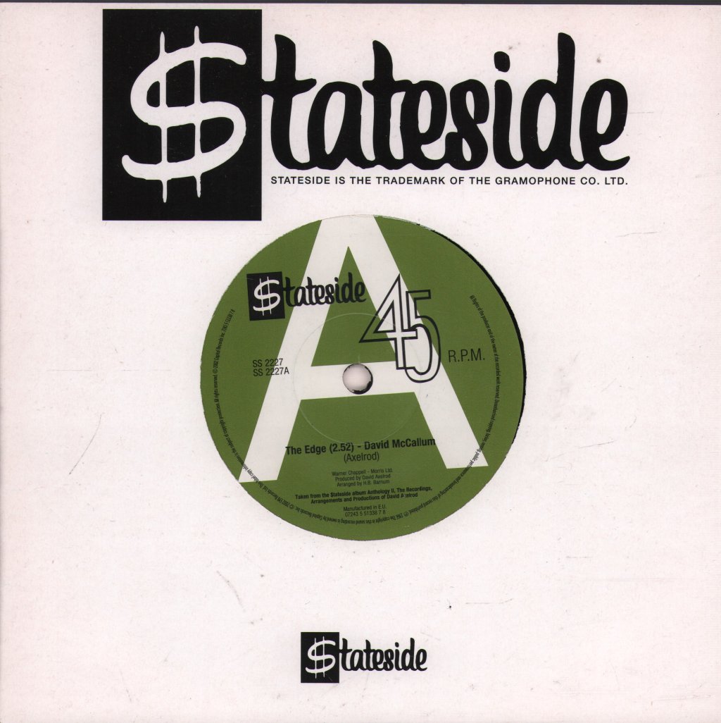 David McCallum - Edge - 7 Inch
